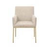 Meridian Furniture,Reeves Chenille Fabric Dining Chair, Set of 2 - 3 of 4