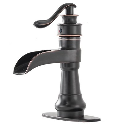 BWE Single Hole Single-Handle Low-Arc Bathroom Faucet