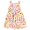 Hudson Baby Girls Cotton Dresses, Peace Love And Flowers - 2 of 3