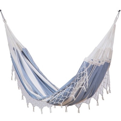 Hammock in a Bag Striped - Blue - Sol Living