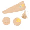 Unique Bargains Women Soft Flowers Hair Towel 1 Pc - 3 of 3