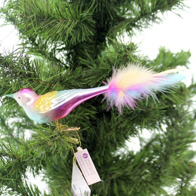 Inge Glas 1.5" Spring Chirp Bird Clip-On  -  Tree Ornaments