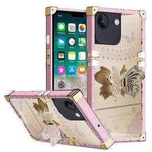 Entronix Case Compatible with iPhone 16E - [Rectangular] Luxury Butterfly Grip Stand - 1 of 4