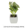 Unique Bargains Artificial Plants Ceramic Pot 2.01"x2.01"x5.51" 1 Pc - 3 of 4