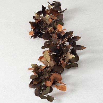 Sullivans 4' Eucalyptus Artificial Garland, Brown