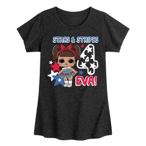 Girls' - LOL Surprise! - 4th of July Fitted Short Sleeve Graphic T-Shirt - 1 of 4