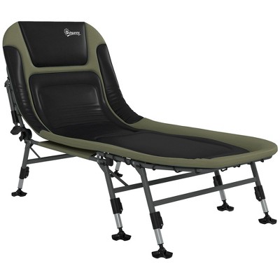 PAGED Folding Camping Chairs with Soft Padded Cushions Beach Chairs for Adults 180° Adjustable Reclining Lounger for Picnics, Balcony