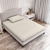Natemia Fitted Bed Sheet Full Biege - 2 of 4
