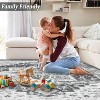 TackView Machine Washable Area Rug, Non Slip Backing Rugs Boho Vintage Foldable Stain Resistant Indoor Carpet for Bedroom Living Room - 4 of 4
