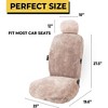 Zone Tech Genuine Sheepskin Car Seat Cover , Universal Front Full Seat (front and back) Cushions - 2 of 4