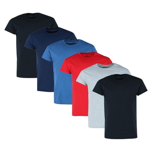 Fruit of the Loom Men s Crew Neck Short Sleeve Assorted 6 Pack Small Assorted