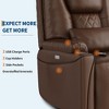 Power Lift Recliner Chair for Elderly, PU Leather Upholstered Recliner Sofa with USB Ports, Cup Holders & Storage for Living Room Home Theater - 2 of 4
