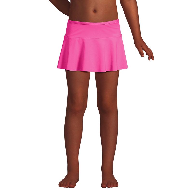Lands' End Kids Slim Swim Mini Skirt Swim Bottoms, 3 of 5