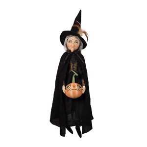 GALLERIE II Halloween Witch Allegra Large Folk Art Doll Collectible Figurine - 1 of 4