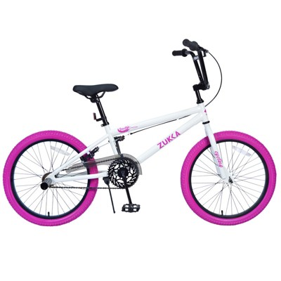 Aukfa 20 Inch Freestyle Single Speed Kids Bike Suitable for Teenagers Ages 7+, Multiple Colors