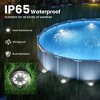 Cool White 8 LED Solar Outdoor Waterproof In-Ground Path Lights for Pathway, Yard, Lawn, Patio and Walkway - 3 of 4