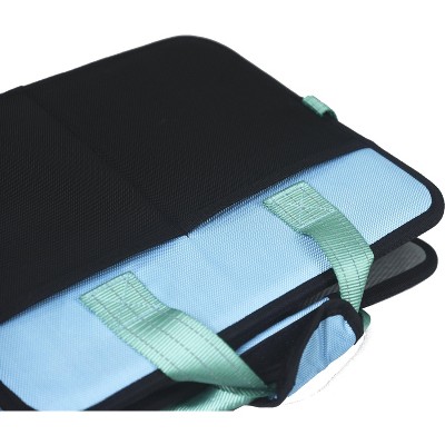 Small Orange Nylon Folding Travel Pet Bed