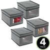 mDesign Soft Fabric Closet Storage Organizer Box - image 2 of 4