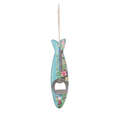 Beachcombers 6.7" MDF FISH SHAPED BEACH BOTTLE OPENER