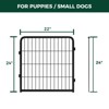 FXW Homeplus Indoor Dog Playpen - Stress-Free and Safe Play,Panels for Puppy and Small Dogs, Black│Patented - 4 of 4