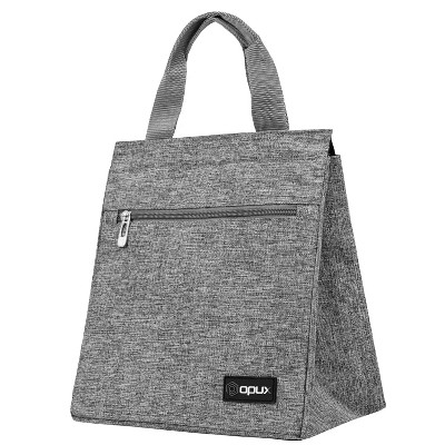 Foldable insulated bento bag 'Fujisawa', RPET heather grey - Sacs  isothermes - Bags 