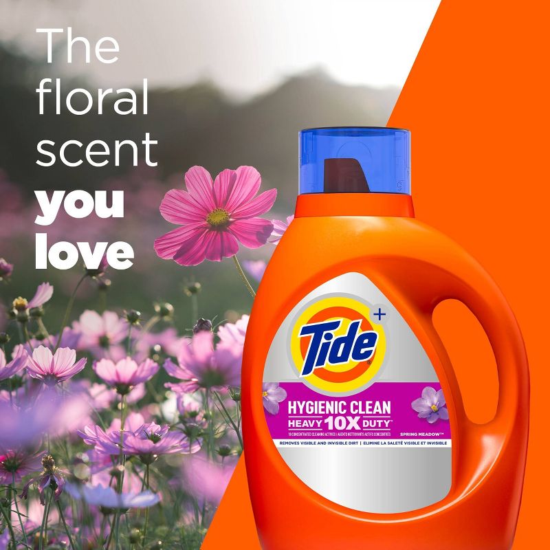 Tide Liquid Clean Laundry Detergent - Spring Meadow, 4 of 11