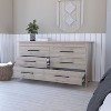 CAVINAS 6 Dresser for Bedroom with Black Metal Handle Design,Freestanding Modern Chest of Drawers,Freestanding Dresser for Bedroom - 2 of 4