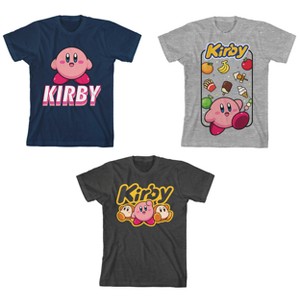 Kirby Youth 3-Pack Crew Neck Short Sleeve T-shirts - 1 of 4