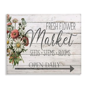Stupell Industries Planked Style Fresh Flower Market, 20" x 16" - 1 of 4