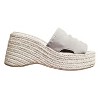 Mia Womens Palmira Slip On Platform Wedge Sandal, Sand - 2 of 4