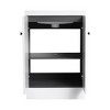 SEVOBAL Bathroom Vanities Freestanding Vanity 24 Inch with Resin Sink and Soft Close Doors for Bathroom, White, 23.6"*19.7"*35.4" - 4 of 4