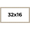PosterPalooza | 32x16 Thin Barnwood Picture Frame, UV Acrylic, 2 Finishes - Grey and Black - 2 of 4