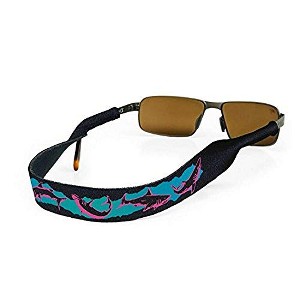Croakies Original Glasses Strap, Sharks Retro|Made in USA|Made of durable woven Climbing rope - 1 of 2