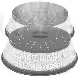 5 Star Super Deals Microwave Splatter Guard Cover Large - Collapsible Lid for Food Protection and Easy Storage - BPA-Free, Dishwasher Safe - 1 of 4
