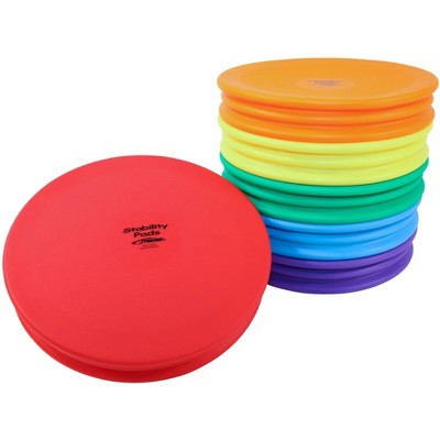 Sportime StabilityPads, 12-3/4 Inches, Assorted Colors, Set of 6