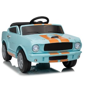 Jojoka 12V Ride on Toy for Kids, Battery Powered Electric Car for Toddlers with Remote Control, Safety Belt, 3 Speeds, Lights, Music - 1 of 4