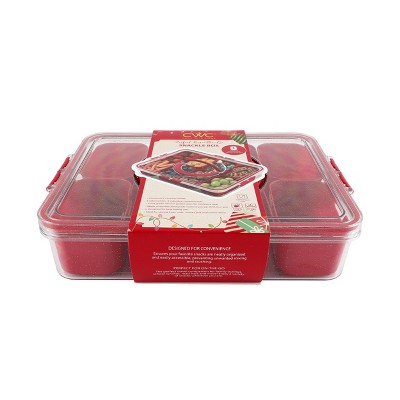Cook With Color Holiday Glitter Snackle Box