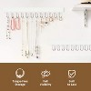 2-Pack Wooden Necklace Organizer Wall Mount with 24 Hooks, White Hanging Jewelry Display Hanger for Necklaces - 3 of 4