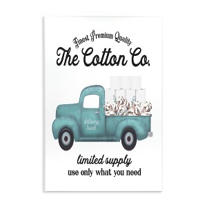 Stupell Industries Toilet Paper Cotton Truck Wall Plaque Art - 1 of 4