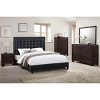 NicBex 2 Drawer Nightstand,Rubber Wood Bedside Table with Round Knob Handles for Bedroom,Living Room - 4 of 4