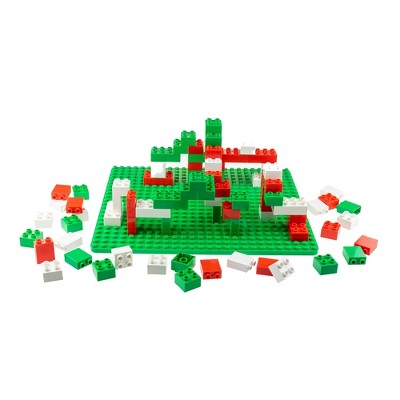 Strictly Briks Building Bricks and Blocks Set | Big Briks Holiday | 100% Compatible with All Major Brick Brands | 84 Pieces