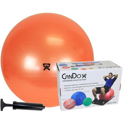 Cando Inflatable Exercise Ball Economy Set Orange 22 55 Cm Ball Pump Retail Box Target