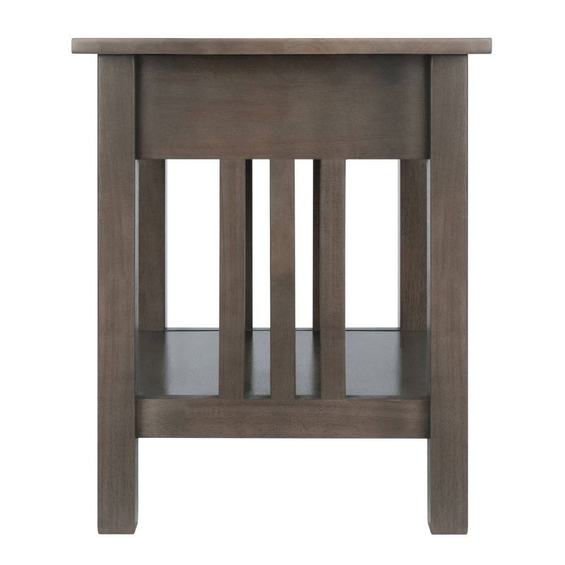 Stafford End Table Oyster Gray - Winsome, 5 of 11