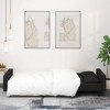 vidaXL Sofa Bed Black Velvet, wood, plastic 2-Seater - 2 of 4