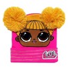 LOL Surprise! Queen Bee Kids Beanie Hat Pom-Pom Texting Gloves 2-Piece Set - 2 of 4