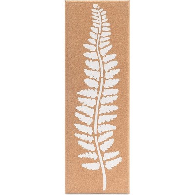 Frameless Cork Bulletin Boards with Leaf Print, 8 x 23.6 inches, 2-Pack