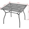 vidaXL Outdoor Table Anthracite Steel 35.4 in x 35.4 in Durable - 3 of 3