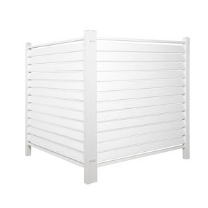 Lirago Horizontal Stripe Vinyl Privacy Fence Panel 48 x 48 in. - 1 of 4