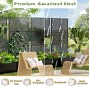 PexFix 72 in. H x 47 in. W Black Metal Rectangle Wall Planter Box with Trellis for Climbing Plants - 4 of 4