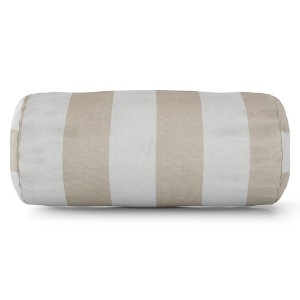 Majestic Home Goods,Bolster Pillow Vertical Stripe Burnt - 1 of 4